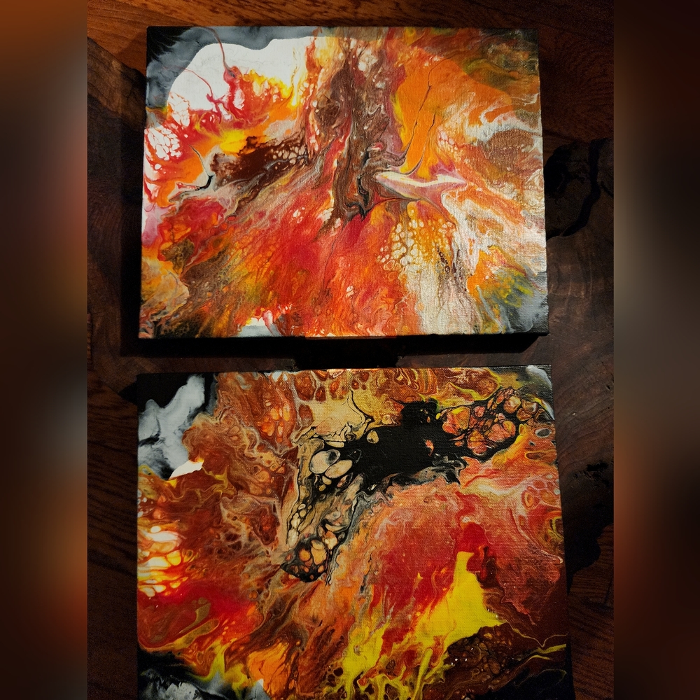 Acrylic art paintings